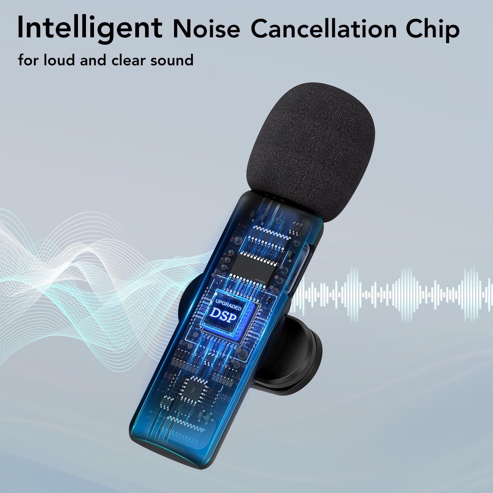 Amazon.com: HEHOTTC 3 in 1 Mini Wireless Lavalier Microphone for